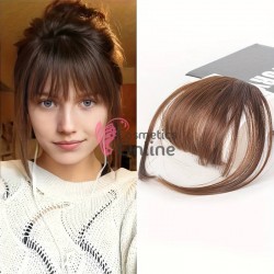 Breton din par artificial cu clips AP408 Saten Mediu Mixt cu suvite lateral